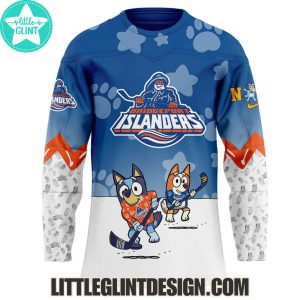 AHL Bridgeport Islanders 2025 Bluey And Bingo Special Edition Hockey Jersey