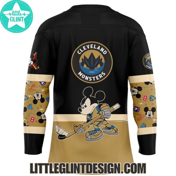 AHL Cleveland Monsters Mickey And Friends 2025 Limited Edition Hockey Jersey