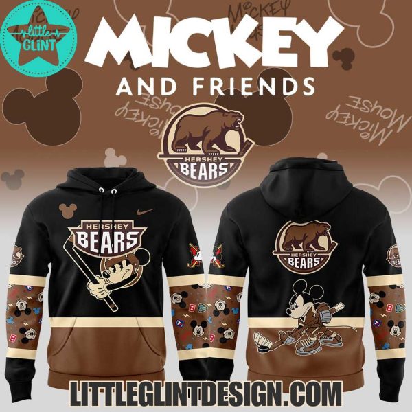 AHL Hershey Bears Mickey And Friends 2025 Limited Edition Hockey Jersey