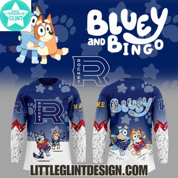 AHL Laval Rocket 2025 Bluey And Bingo Special Edition Hockey Jersey