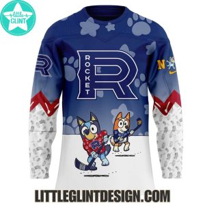 AHL Laval Rocket 2025 Bluey And Bingo Special Edition Hockey Jersey