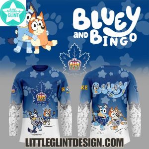 AHL Toronto Marlies 2025 Bluey And Bingo Special Edition Hockey Jersey