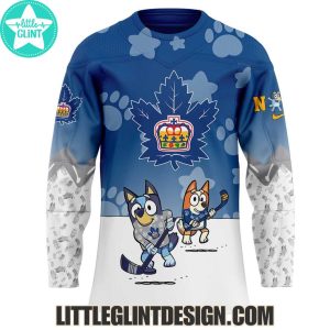 AHL Toronto Marlies 2025 Bluey And Bingo Special Edition Hockey Jersey