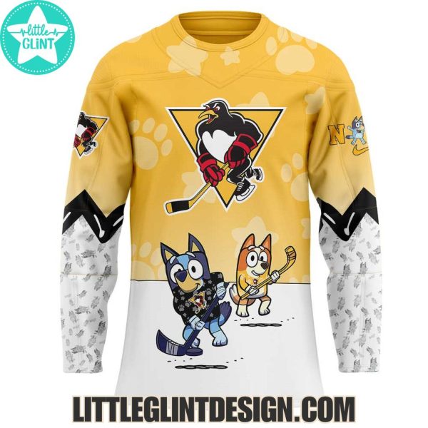 AHL Wilkes-Barre/Scranton Penguins 2025 Bluey And Bingo Special Edition Hockey Jersey