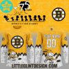 Buffalo Sabres Happines Is 75 Year Of Peanuts 2025 Custom Name Special Edition Hockey Jersey