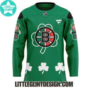 Boston Bruins St Patrick’s Day 2025 Custom Name Limited Edition Hockey Jersey