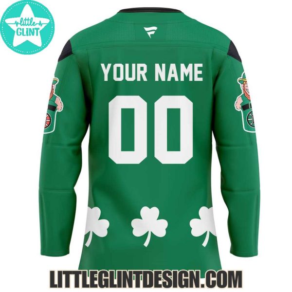 Boston Bruins St Patrick’s Day 2025 Custom Name Limited Edition Hockey Jersey