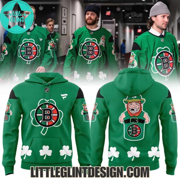 Boston Bruins St Patrick’s Day 2025 Custom Name Limited Edition Hockey Jersey