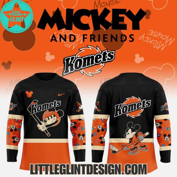 ECHL Fort Wayne Komets Mickey And Friends 2025 Limited Edition Hockey Jersey