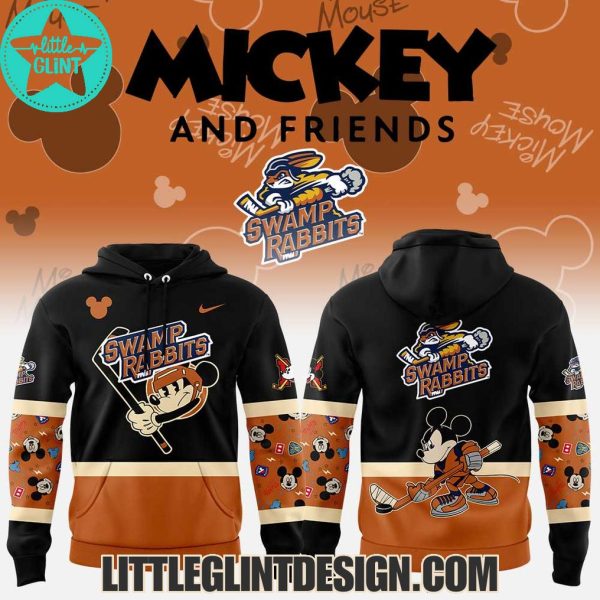 ECHL Greenville Swamp Rabbits Mickey And Friends 2025 Limited Edition Hockey Jersey