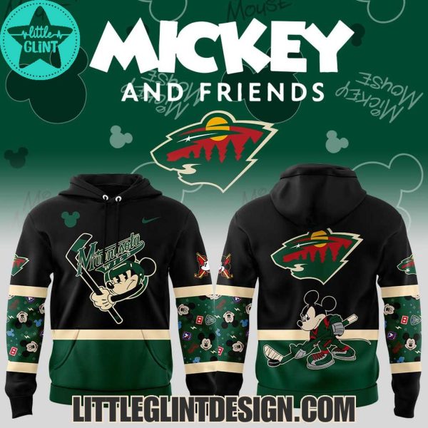 NHL Minnesota Wild Mickey And Friends 2025 Limited Edition Hockey Jersey