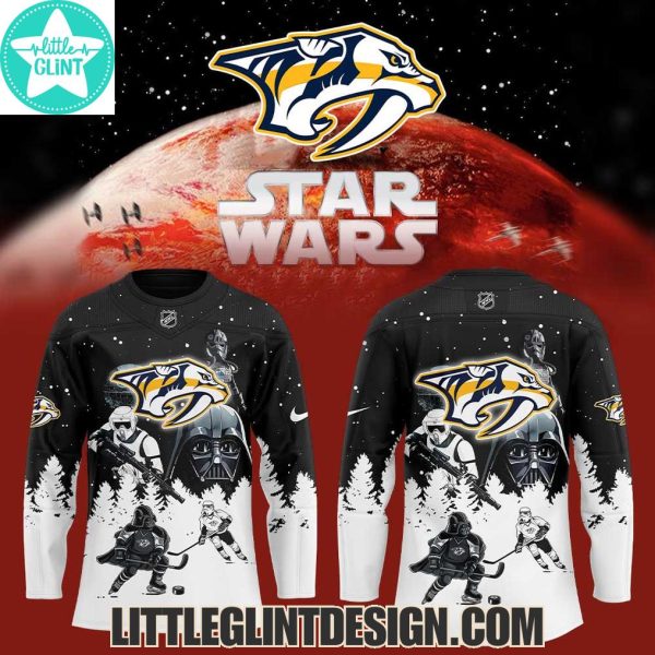 NHL Nashville Predators 2025 Star Wars Special Edition Hockey Jersey