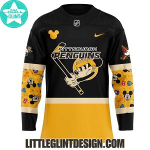 NHL Pittsburgh Penguins Mickey And Friends 2025 Limited Edition Hockey Jersey