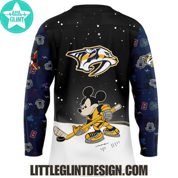 Nashville Predators Mickey And Friends 2025 Limited Edition Hockey Jersey