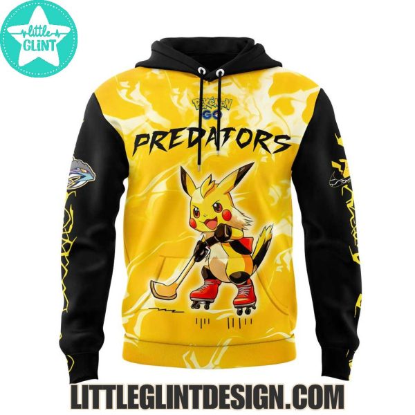 Nashville Predators x Pokemon Go Pikachu 2025 Special Edition Hockey Jersey