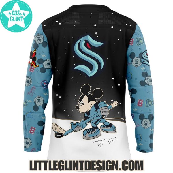 Seattle Kraken Mickey And Friends 2025 Limited Edition Hockey Jersey