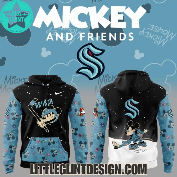 Seattle Kraken Mickey And Friends 2025 Limited Edition Hockey Jersey