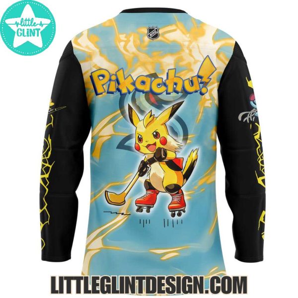 Seattle Kraken x Pokemon Go Pikachu 2025 Special Edition Hockey Jersey