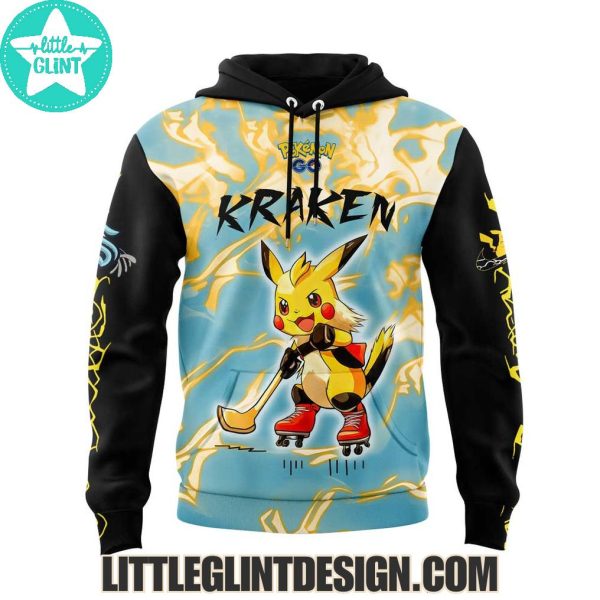 Seattle Kraken x Pokemon Go Pikachu 2025 Special Edition Hockey Jersey