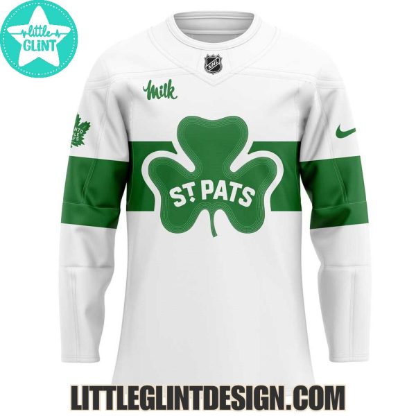 Toronto Maple Leafs St Patrick’s Day 2025 Custom Name Limited Edition Hockey Jersey