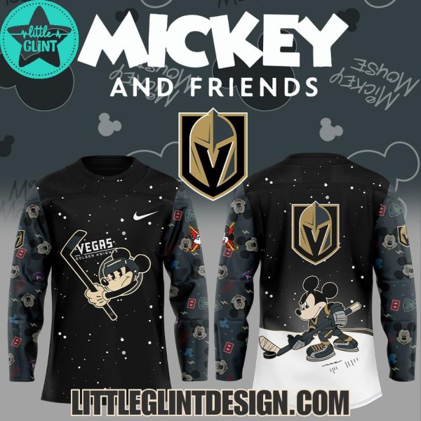 Vegas Golden Knights Mickey And Friends 2025 Limited Edition Hockey Jersey