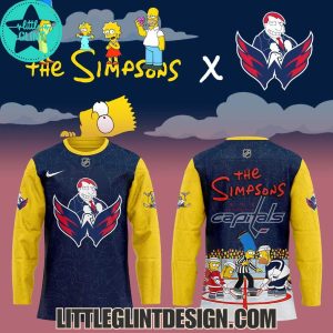 Washington Capitals 2025 The Simpsons Series Limited Edition Hockey Jersey