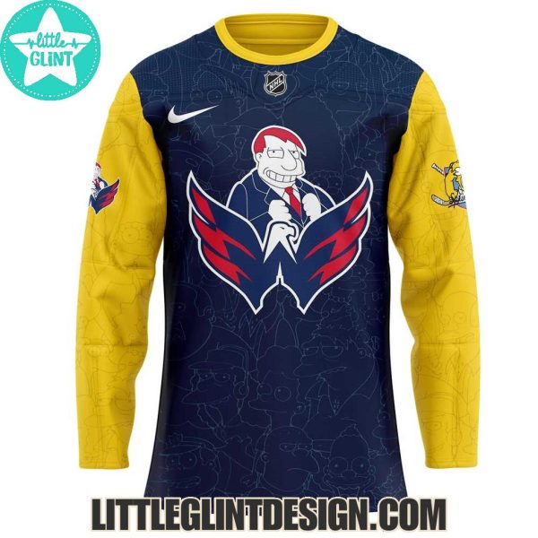 Washington Capitals 2025 The Simpsons Series Limited Edition Hockey Jersey