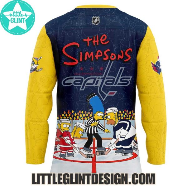 Washington Capitals 2025 The Simpsons Series Limited Edition Hockey Jersey