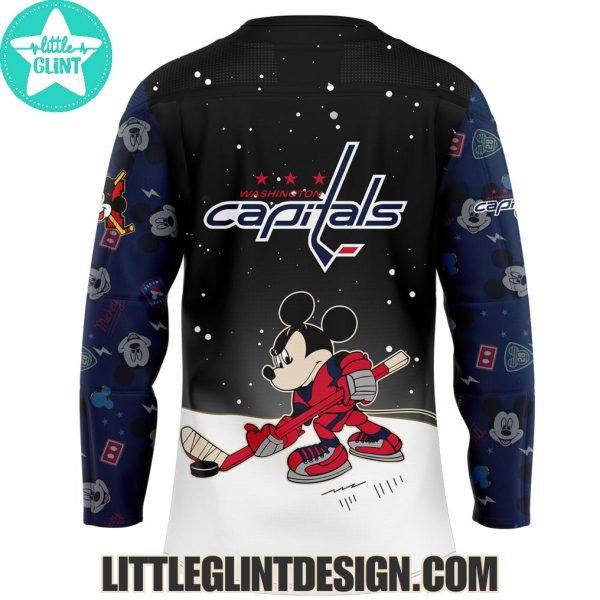 Washington Capitals Mickey And Friends 2025 Limited Edition Hockey Jersey