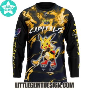 Washington Capitals x Pokemon Go Pikachu 2025 Special Edition Hockey Jersey