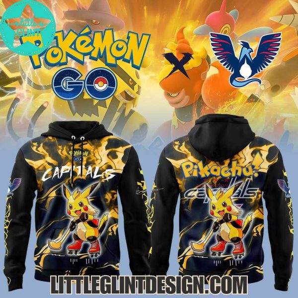 Washington Capitals x Pokemon Go Pikachu 2025 Special Edition Hockey Jersey