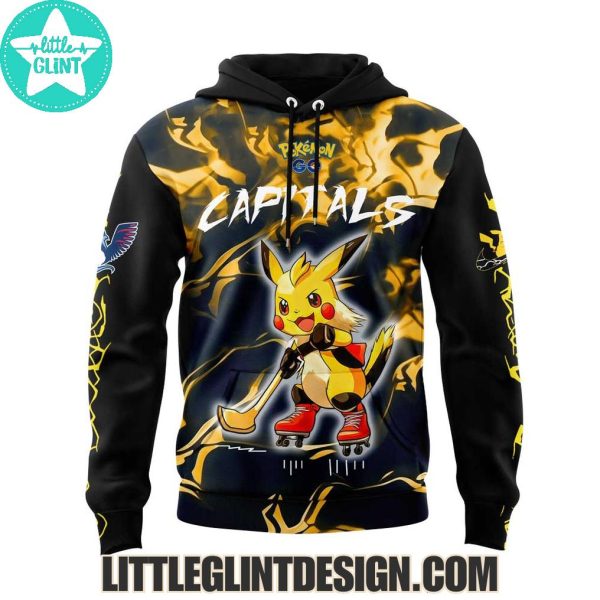 Washington Capitals x Pokemon Go Pikachu 2025 Special Edition Hockey Jersey