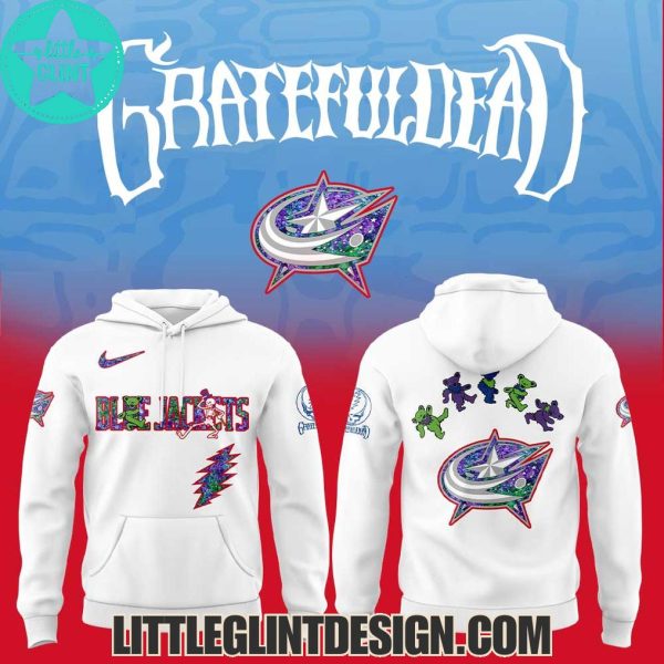 2025 Columbus Blue Jackets X Grateful Dead Night Special Edition Hockey Jersey
