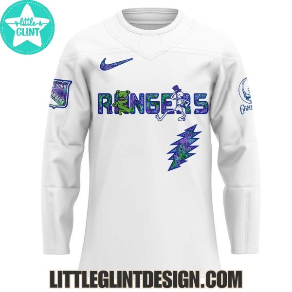 2025 New York Rangers X Grateful Dead Night Special Edition Hockey Jersey