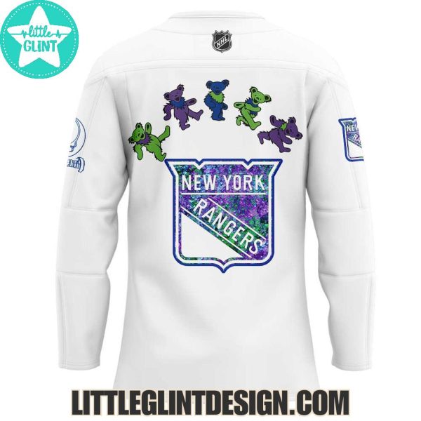 2025 New York Rangers X Grateful Dead Night Special Edition Hockey Jersey