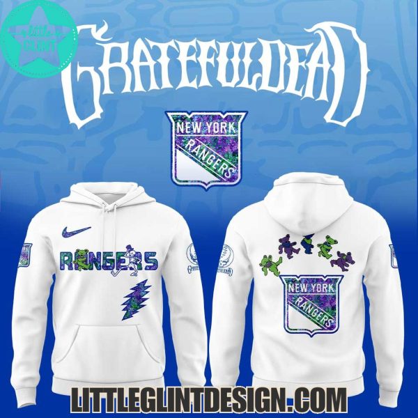 2025 New York Rangers X Grateful Dead Night Special Edition Hockey Jersey
