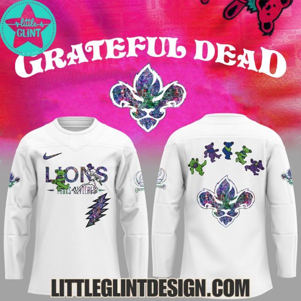 2025 Trois-Rivières Lions X Grateful Dead Night Limited Edition Hockey Jersey
