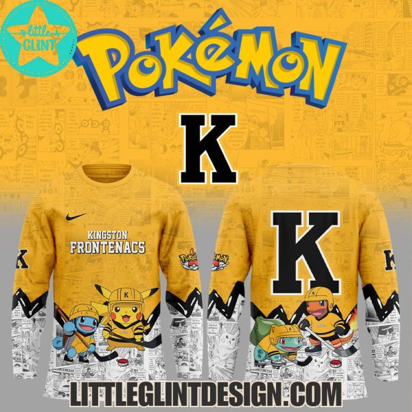 Kingston Frontenacs Pokemon 2025 Limited Edition Hockey Jersey