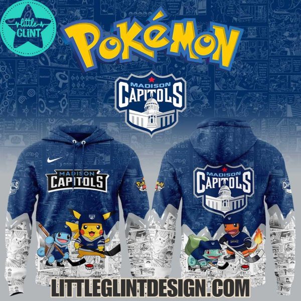 Madison Capitols Pokemon 2025 Limited Edition Hockey Jersey