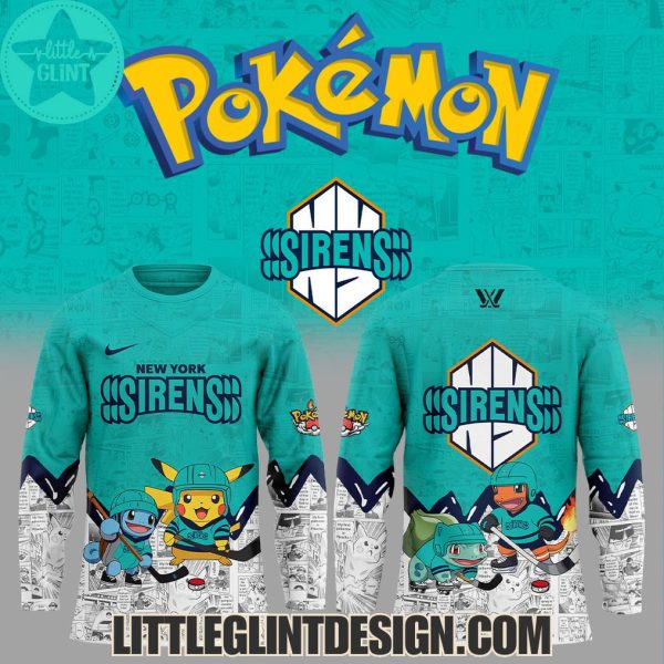 New York Sirens Pokemon 2025 Limited Edition Hockey Jersey