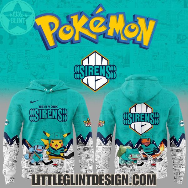 New York Sirens Pokemon 2025 Limited Edition Hockey Jersey