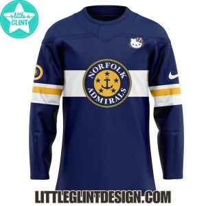 Norfolk Admirals Hello Kitty 2025 Limited Edition Hockey Jersey