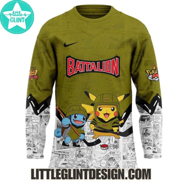 North Bay Battalion Pokemon 2025 Limited Edition Hockey Jersey